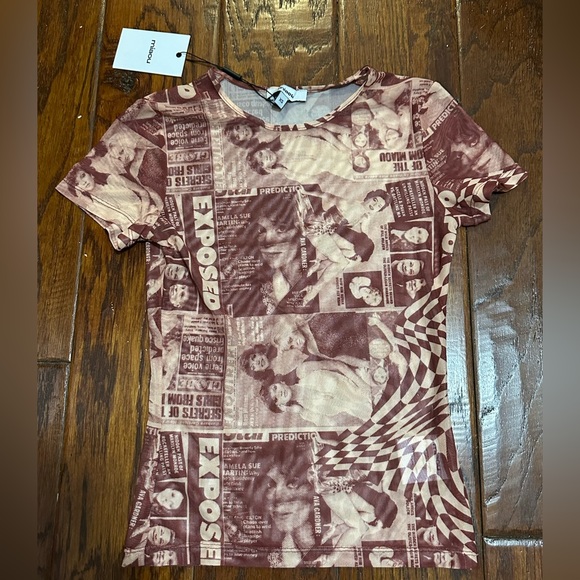 Miaou mini tee in wanted red. New with tags. - Picture 4 of 4